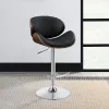 CoasterEssence 130504 Harris - Adjustable Bar Stool - Black And Chrome