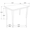 CoasterEveryday 150152 Gomez - 5 Piece Rectangular Dining Table Set - Cappuccino