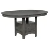 CoasterEveryday 108211-S5 Lavon - 5 Piece Oval Extension Leaf Dining Set - Medium Gray