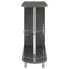 CoasterEssence 101073 Adolfo - Rectangular 2-Tier Home Bar Table - Gray High Gloss