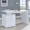 CoasterEveryday 800110 Irving - 2-Drawer Office Computer Desk - White