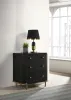 Coaster Fine Furniture 224332 Arini - 3-Drawer Nightstand - Black