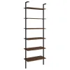 Coaster Fine Furniture 980072 Owens - 6-Shelf Wall Bookshelf - Walnut