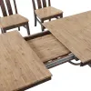 Intercon TR-TA-4296-DWS-SET Transitions - Trestle Dining Table - Driftwood / Sable