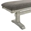 Liberty Furniture 528-C9001B Hallendale - Upholstered Dining Bench - Gravel Wash