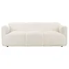 Coaster Fine Furniture 509811 Dorset - Fabric Upholstered Round Track Arm Sofa - White