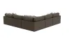 Jackson Furniture Industries 3215/36/31/37/12/59-09 Siena - 5 Piece Modular Sectional With Cuddler Seat Cushions And Included Accent Pillows And Cocktail Ottoman - Chocolate