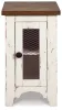 Ashley Furniture T459-7 Wystfield - Chair Side End Table - White / Brown