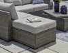 Ashley Furniture P297-070 Petal Road - Loveseat Sectional, Ottoman, Table Set (Set of 4) - Gray