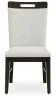 Ashley Furniture D618-01 Neymorton - Dining Upholstered Side Chair (Set of 2) - Light Gray / Brown