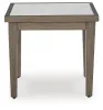 Ashley Furniture P701-702 Rainier Ranch - Square End Table - Brown / Beige