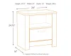 Ashley Furniture B331/31/36/46/57/91(2)/B100-31 Ashley Furniture B331/31/36/46/57/91(2)/B100-31 Bellaby - 7 Pc. - Dresser, Mirror, Chest, Queen Panel Headboard with Bolt on Bed Frame, 2 Nightstands - Whitewash