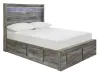 Ashley Furniture B221B27 Ashley Furniture B221B27 Baystorm - Full Panel Bed With 6 Storage Drawers - Gray