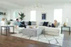 Jackson Furniture Industries 247012-2110/33 Polaris Modular Sectional - Fabric Cocktail Ottoman - White