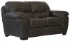 Jackson Furniture Industries 445302-1227/28-3027/28 Grant - Faux Leather Loveseat - Steel
