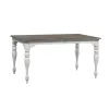 Liberty Furniture 244-CD-O5LTS Liberty Furniture 244-CD-O5LTS Magnolia Manor - 5 Piece Leg Table Set (Spindle Back Chairs) - Antique White