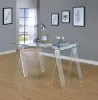 CoasterEssence 801535 Amaturo - Glass Top Acrylic Writing Desk - Clear