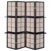 CoasterEveryday 900166 Iggy - 4-Panel Room Divider Folding Shoji Screen - Cappuccino