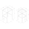CoasterEssence 901073 Leilani - 2 Piece Glass Top Nesting Table Set - Black