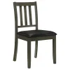 Coaster Fine Furniture 150410 Parkwood - 5 Piece Square Dining Table Set - Charcoal