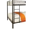 Furniture of America CM-BK939QQ-BED Claren - Queen Over Queen Bunk Bed - Black