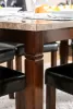 Furniture of America CM3368T Marstone - Dining Table - Brown Cherry / Black