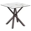 Coaster Fine Furniture 708137 Carvell - Square Sintered Stone End Side Table - Mirage White