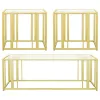 Coaster Fine Furniture 723608-S3 Adri - 3 Piece Coffee And End Table Set - Matte Brass