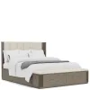 Riverside Furniture 87180-87183-87174 Riverside Furniture 87180-87183-87174 Sariel - King Upholstered Storage Bed - Dark Brown