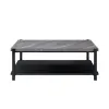 New Classic T4138-3P-DGY Linea - 3 Piece Occasional Set (1 Coffee & 2 End Tables) - Dark Gray