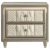 Coaster Fine Furniture 222662 Lorient - 2-Drawer LED Nightstand With USB - Ivory And Camel