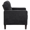 Coaster Fine Furniture 509983 Bowen II - Fabric Upholstered Track Arm Chair - Steel Gray