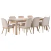 Coaster Fine Furniture 115501-S9 Solano - 9-Piece Extension Table Dining Set - Weathered Mango