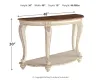 Ashley Furniture T743-4 Realyn - Sofa Table - White / Brown