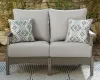 Ashley Furniture P802-835 Visola - Loveseat w/Cushion - Gray