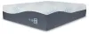 Sierra Sleep® by Ashley M50741/M98X42 Millennium - 2 Pc. - Cushion Firm Gel Hybrid King Mattress, Foundation - White