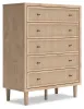 Ashley Furniture B1199-345 Cielden - Five Drawer Wide Chest - Two-Tone