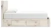 Ashley Furniture B2310B14 Ashley Furniture B2310B14 Lawroy - King Panel Bed With Storage Footboard And 2 Under Bed Storage Units - Light Natural