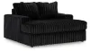 Ashley Furniture 98103/66/17/15/08 Ashley Furniture 98103/66/17/15/08 Midnight-Madness - 4 Pc. - 2-Piece Sectional Sofa With Raf Corner Chaise, Chaise, Ottoman - Onyx