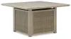Ashley Furniture PCP690-772 Cliff Trails - Square Fire Pit Table - Beige
