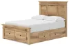 Ashley Furniture PCB1170B39 Ashley Furniture PCB1170B39 Makidern - Full Panel Storage Bed With 2 Under Bed Storage Units And Storage Footboard - Tan