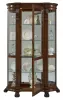 Pulaski Furniture 102003 PFC Curios - Lighted Curved Front 4 Shelf Curio Cabinet - Maple Brown