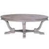 Liberty Furniture 154-OT-3PCS Greystone Mill - 3 Piece Table Set (1 Cocktail 2 End Tables) - Stone White Wash / Wirebrush Distressing