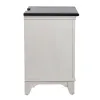 Liberty Furniture 417-BR60 Allyson Park - 2 Drawer Nightstand With Charging Station - Wirebrushed White / Charcoal