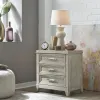 Liberty Furniture 902-BR61 Belmar - 3 Drawer Nightstand - Washed Taupe