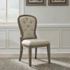 Liberty Furniture 615-C0501S Americana Farmhouse - Upholstered Tufted Back Side Chair - Dusty Taupe