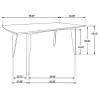 CoasterEveryday 105351-S7 Malone - 7 Piece Rectangular Dining Table Set - Dark Walnut