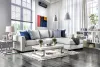 Furniture of America SM2671-SECT Ornella - Sectional - Light Gray / Blue