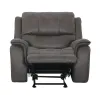 Furniture of America CM9911DG-CH Henricus - Glider Recliner - Dark Gray