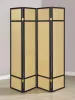 Coaster Fine Furniture 961648 Pearce - 4-Panel Bamboo Room Divider Folding Screen - Natural